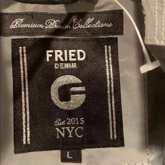 Fried Denim Reflective Jacket Jacket Gray Men’s Sizee Large New - Picture 13 of 16